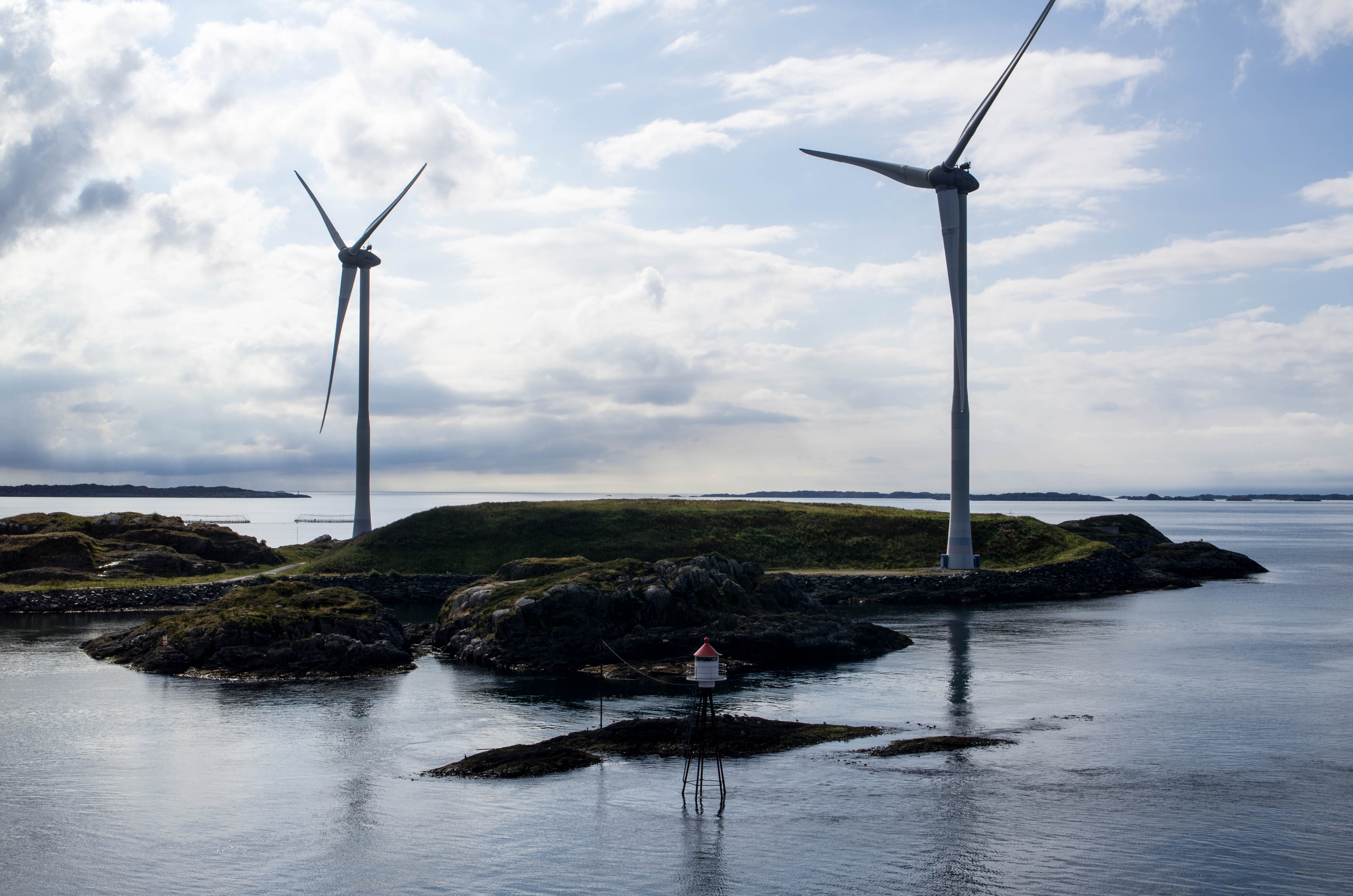 éoliennes sur une île Danoise